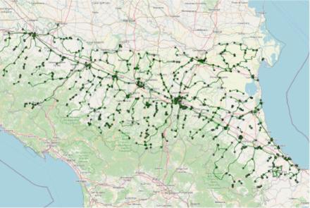 La cartografia della Rete Lepida disponibile in WMS - Immagine